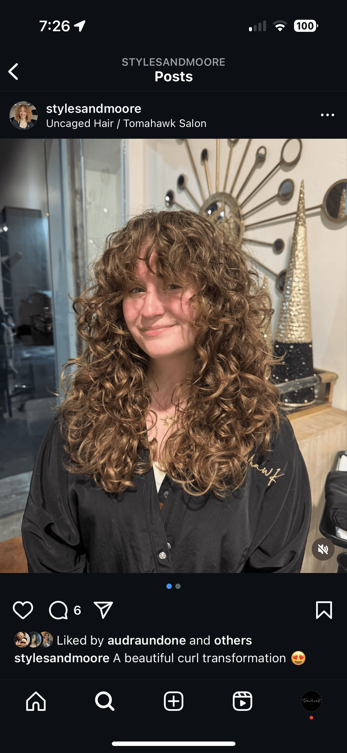 Beautiful defined curls after curl transformation service